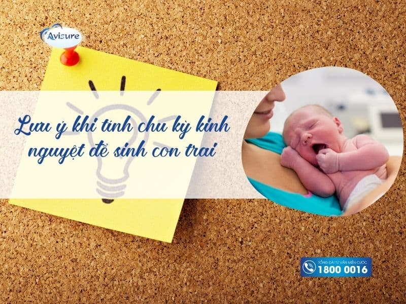 Lưu ý khi tính chu kỳ kinh nguyệt để sinh con trai